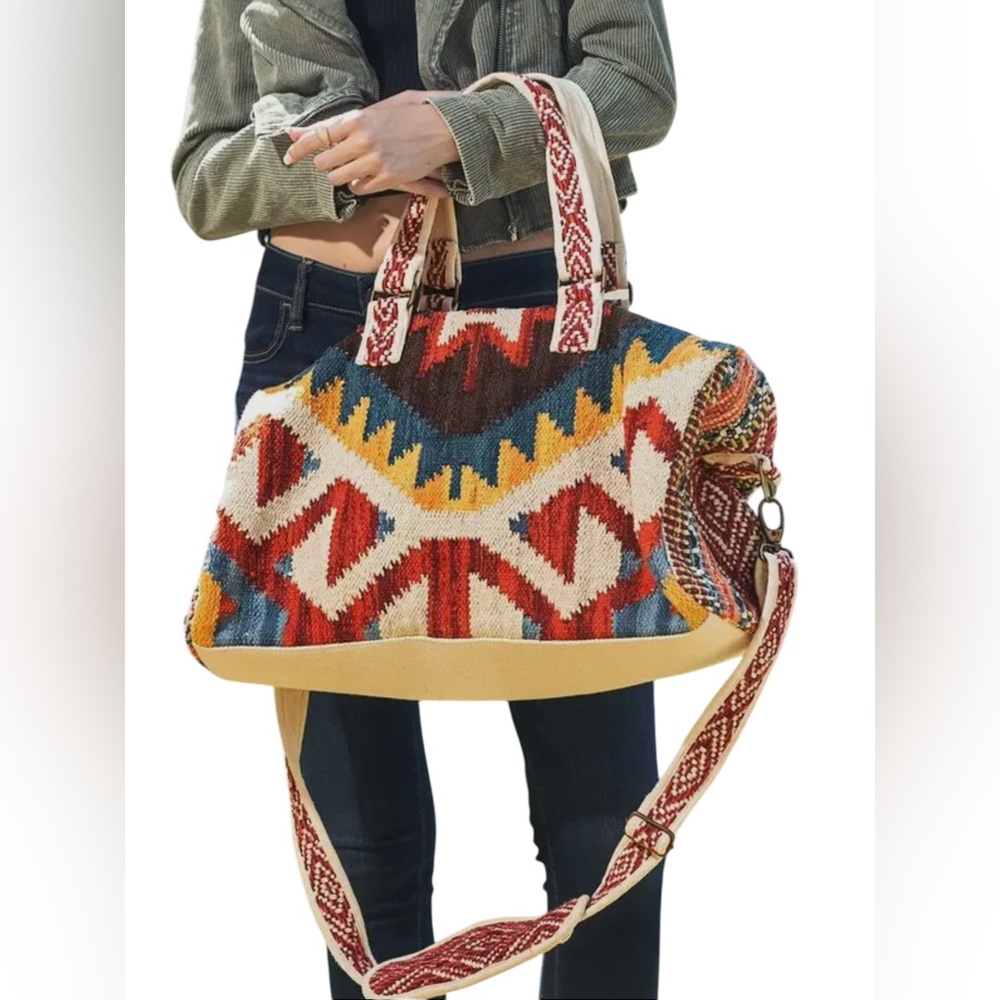 🆕 RUGGINE | BOHO CHIC WEEKENDER DUFFEL  BAG